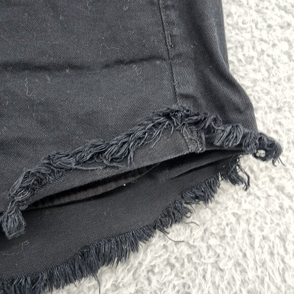 American Eagle Outfitters Shorts Womens 10 Black Hi-Rise Festival Cut Off Jorts - Picture 4 of 10